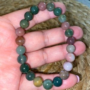 Genuine Indian Agate Crystal Bracelet